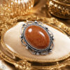 Silberne Brosche
