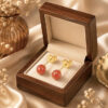 Goldene Ohrringe Glare 8S – Bild 3
