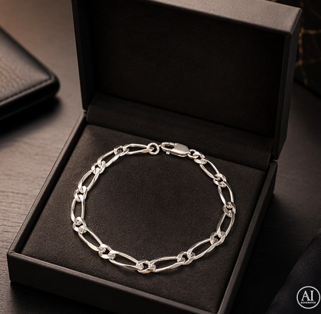 Strieborný náramok Glare 12S – Obrázok 2