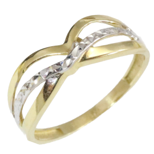zlaty prsten bez kamena Glare 265Z
