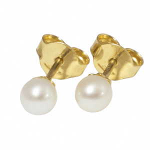 Zlaté náušnice s perlami Glare 34S