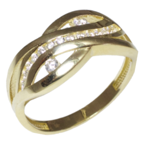 Zlatý prsteň dámsky Glare 284Z
