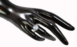 strieborny prsten Glare 572