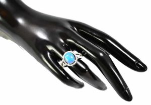 strieborny prsten Glare 569