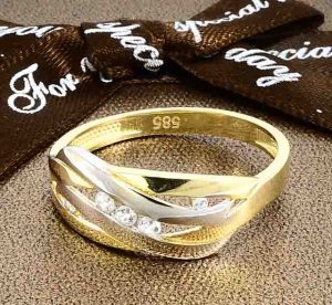 Zlatý prsteň Glare 199