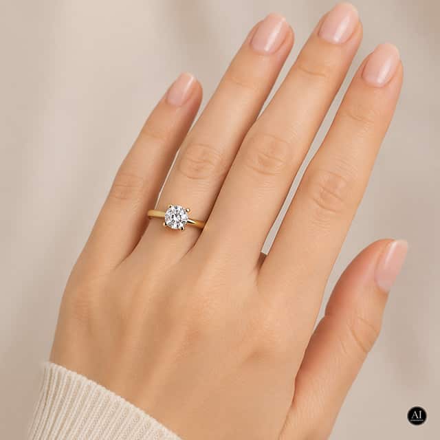 Zlatý prsteň 14K Glare 220 – Obrázok 3