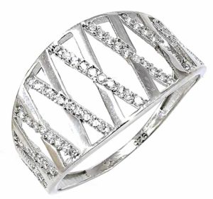 strieborny prsten Glare 582