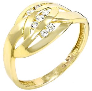 zlatý prsteň Glare 349