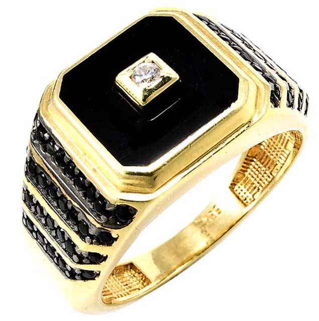 zlaty panky prsten Glare 486