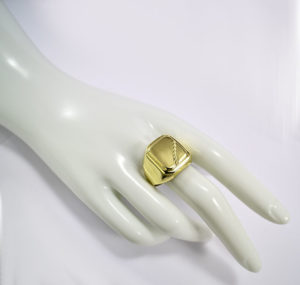 zlaty panky prsten Glare 491