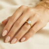 14-Karat-Goldring „Glare 649“ – Bild 2