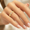 14-Karat-Goldring „Glare 885“ – Bild 2