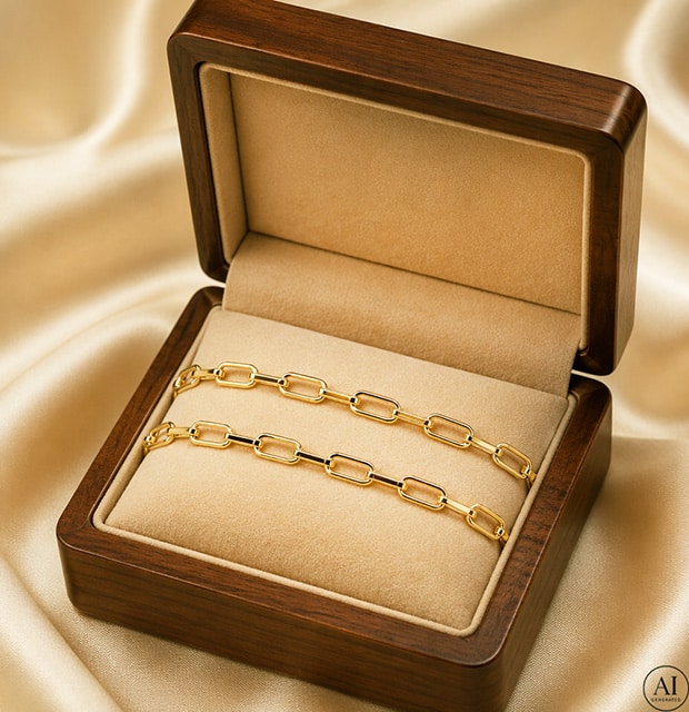 Zlatý náramok 14K Glare 459 – Obrázok 3