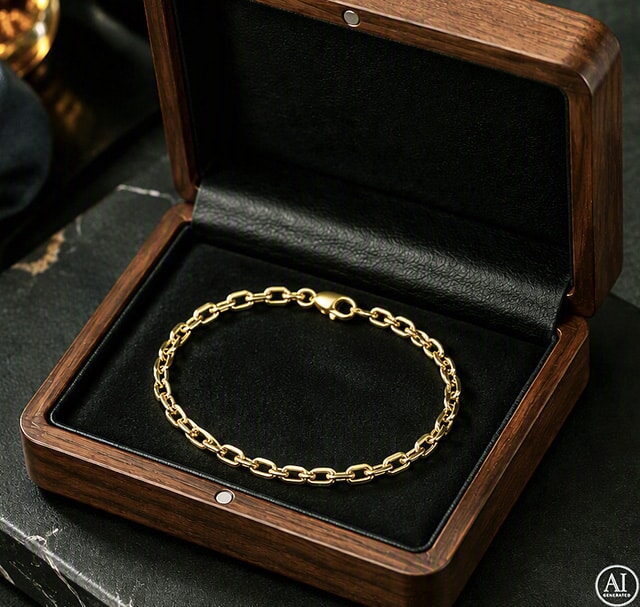 Zlatý náramok 14K Glare 471 – Obrázok 3