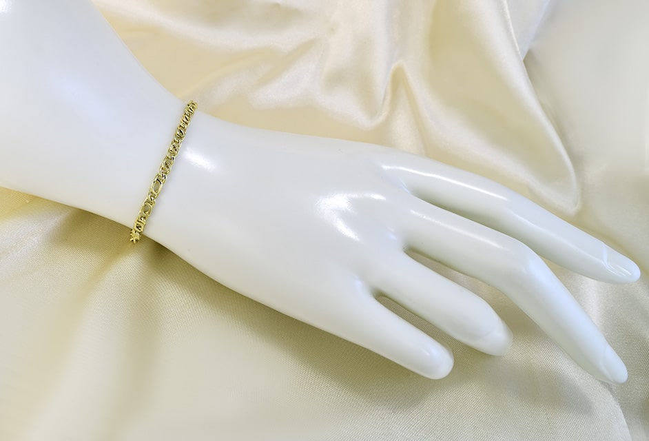 Zlatý náramok 14K Glare 500 – Obrázok 4