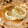 Gold-Ohrringe Glare 1004 – Bild 3