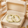 Gold-Ohrringe Glare 1010 – Bild 4