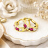 Gold-Ohrringe Glare 1097 – Bild 2