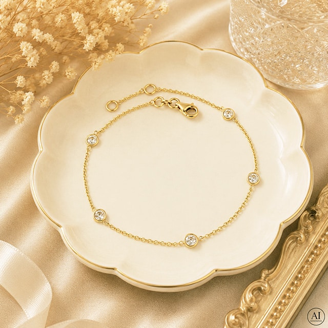 Zlatý náramok 14k Glare 579 – Obrázok 2